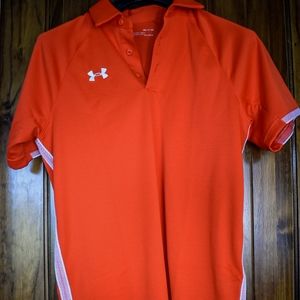 Under Armour Polo, orange, Size S.